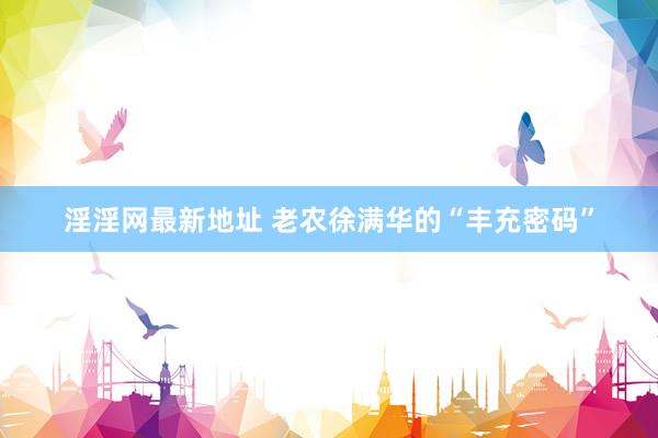 淫淫网最新地址 老农徐满华的“丰充密码”