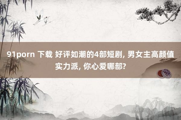 91porn 下载 好评如潮的4部短剧, 男女主高颜值实力派, 你心爱哪部?