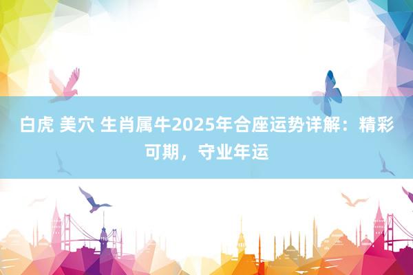 白虎 美穴 生肖属牛2025年合座运势详解：精彩可期，守业年运